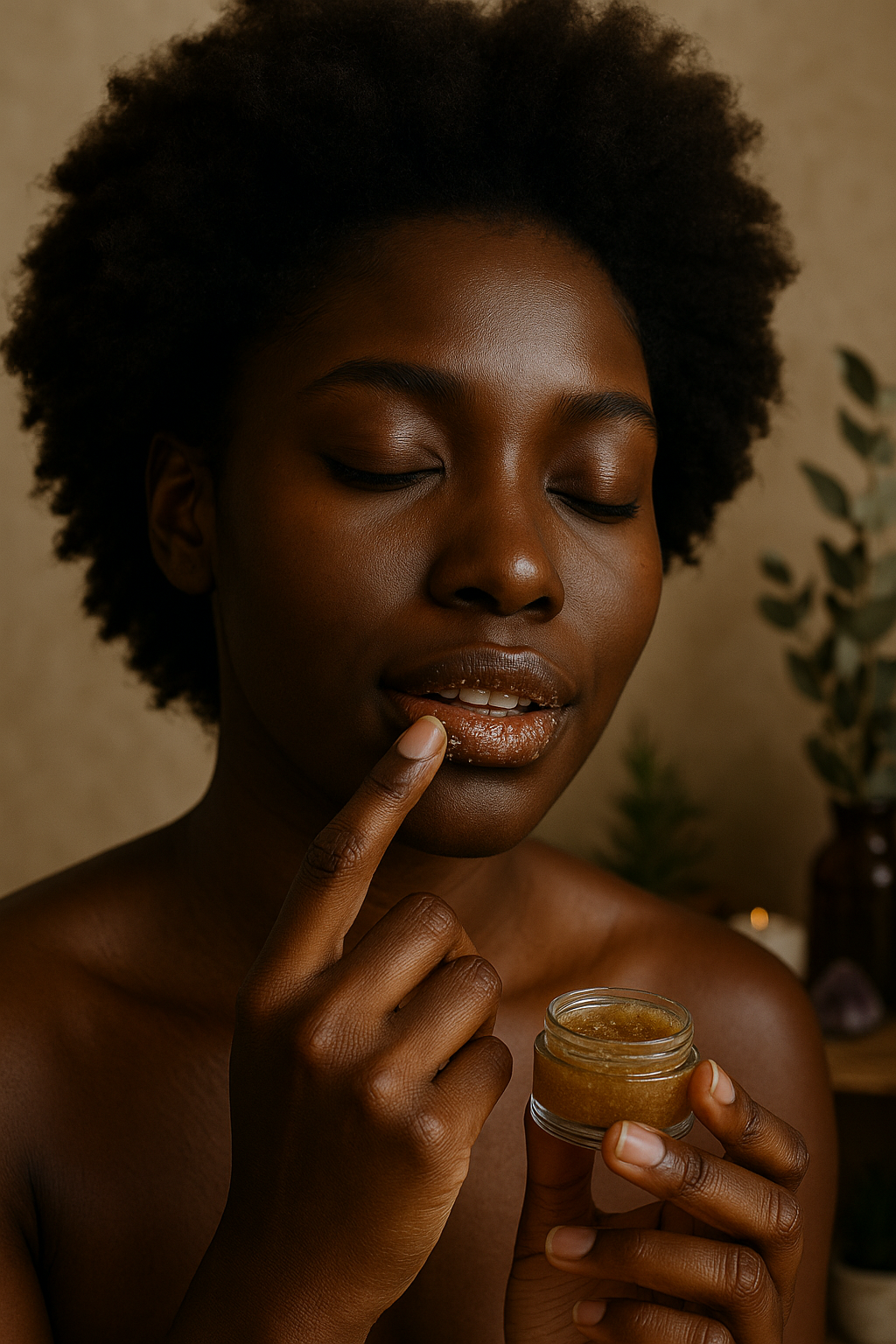 Brightening Herbal Lip Scrub