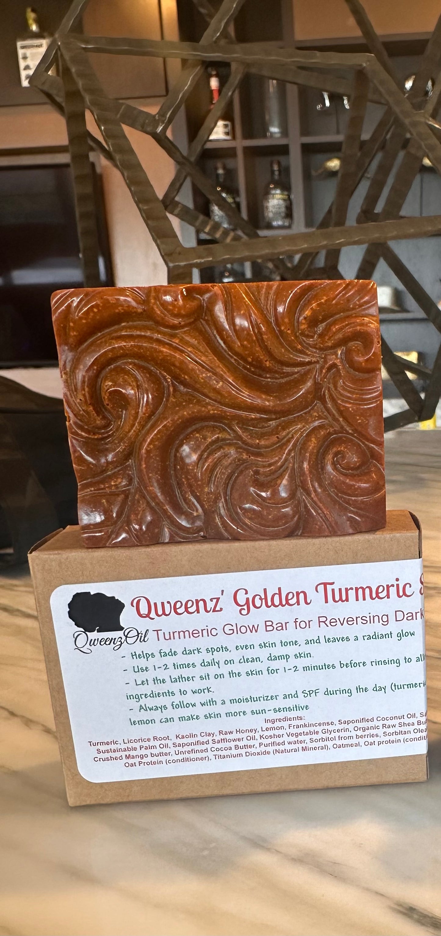 Qweenz’ Golden Turmeric Soap Bar