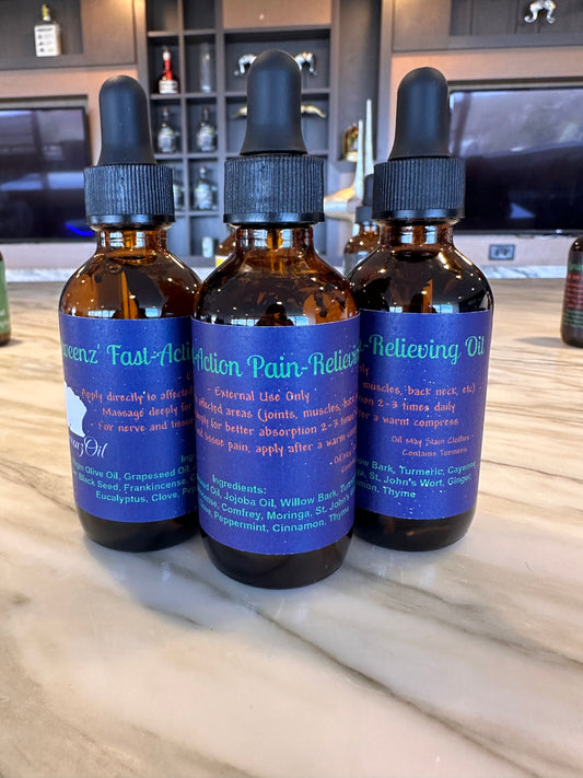 Fast Action Pain Relieving Topical Oil